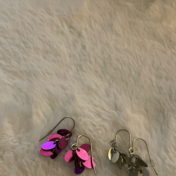 Totally RAD 1990s retro lot of colour earrings dangles. Vintage. Retro. Lot - Picture 5 of 5